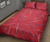 Skateboard Pattern Print Bed Set Quilt-grizzshop
