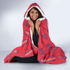 Skateboard Pattern Print Hooded Blanket-grizzshop