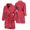 Skateboard Pattern Print Men Long Robe-grizzshop