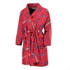 Skateboard Pattern Print Men Long Robe-grizzshop