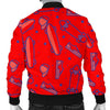 Skateboard Pattern Print Men's Bomber Jacket-grizzshop