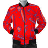 Skateboard Pattern Print Men's Bomber Jacket-grizzshop