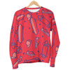 Skateboard Pattern Print Women's Sweatshirt-grizzshop