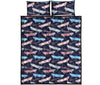 Skateboard Print Pattern Bed Set Quilt-grizzshop