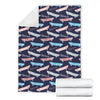 Skateboard Print Pattern Blanket-grizzshop