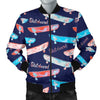 Skateboard Print Pattern Men's Bomber Jacket-grizzshop