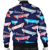 Skateboard Print Pattern Men's Bomber Jacket-grizzshop