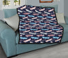 Skateboard Print Pattern Quilt-grizzshop