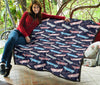 Skateboard Print Pattern Quilt-grizzshop