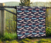 Skateboard Print Pattern Quilt-grizzshop