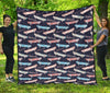 Skateboard Print Pattern Quilt-grizzshop