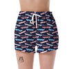 Skateboard Print Pattern Women's Shorts-grizzshop