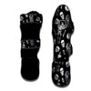 Skeleton And Tomb Print Pattern Muay Thai Shin Guards-grizzshop