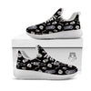 Skeleton And Tomb Print Pattern White Athletic Shoes-grizzshop