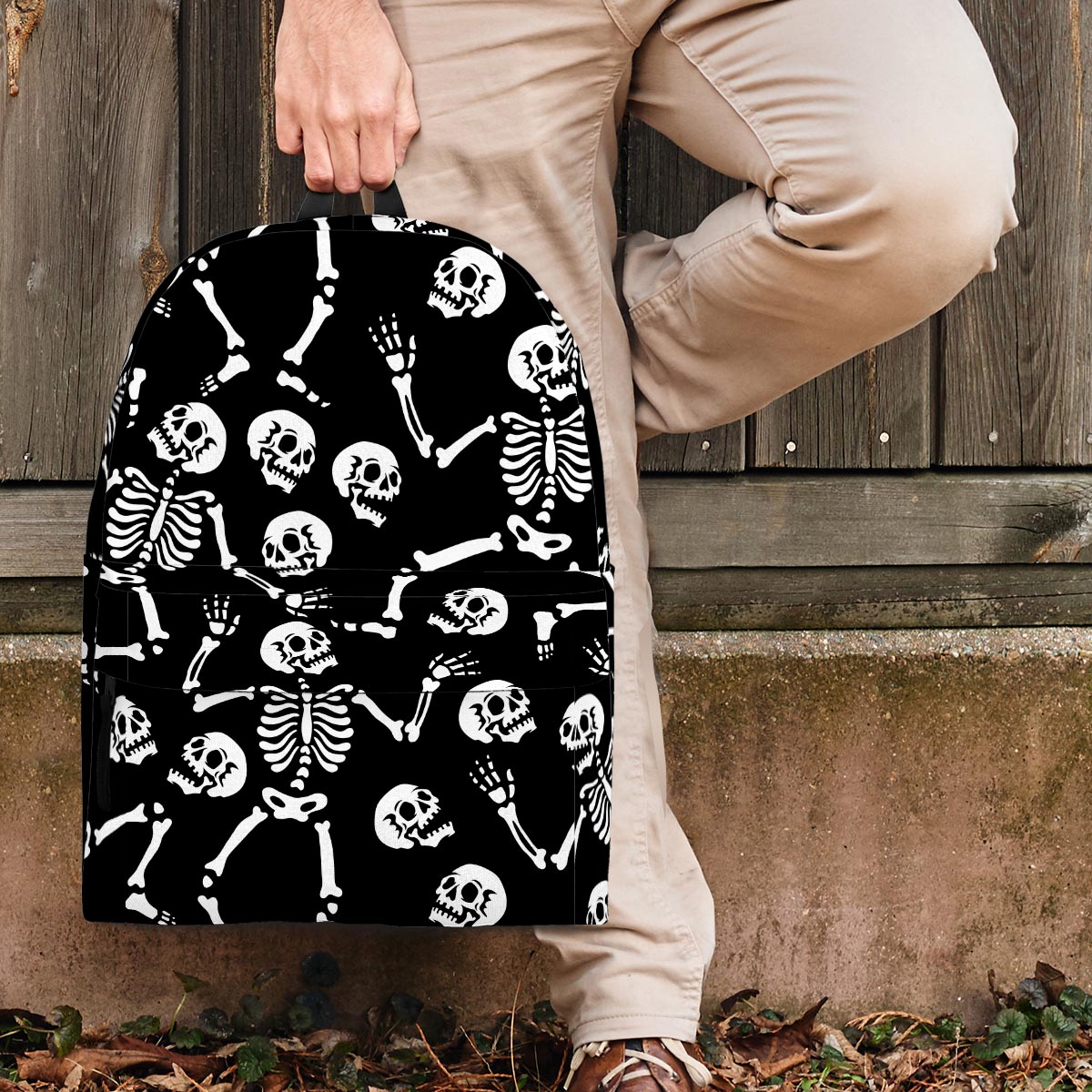 Skeleton Dancing Halloween Backpack-grizzshop