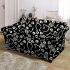 Skeleton Dancing Halloween Loveseat Cover-grizzshop