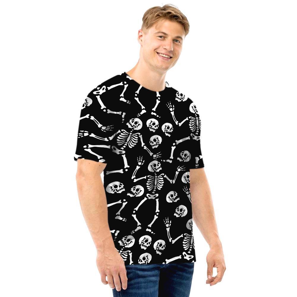 Skeleton Dancing Halloween Men T Shirt-grizzshop