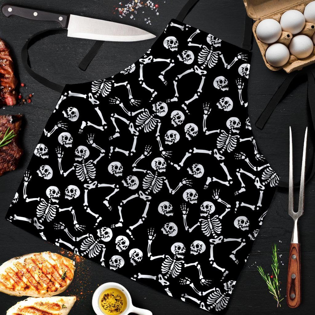 Skeleton Dancing Halloween Men's Apron-grizzshop