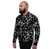 Skeleton Dancing Halloween Men's Bomber Jacket-grizzshop