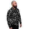 Skeleton Dancing Halloween Men's Bomber Jacket-grizzshop