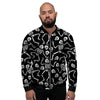 Skeleton Dancing Halloween Men's Bomber Jacket-grizzshop