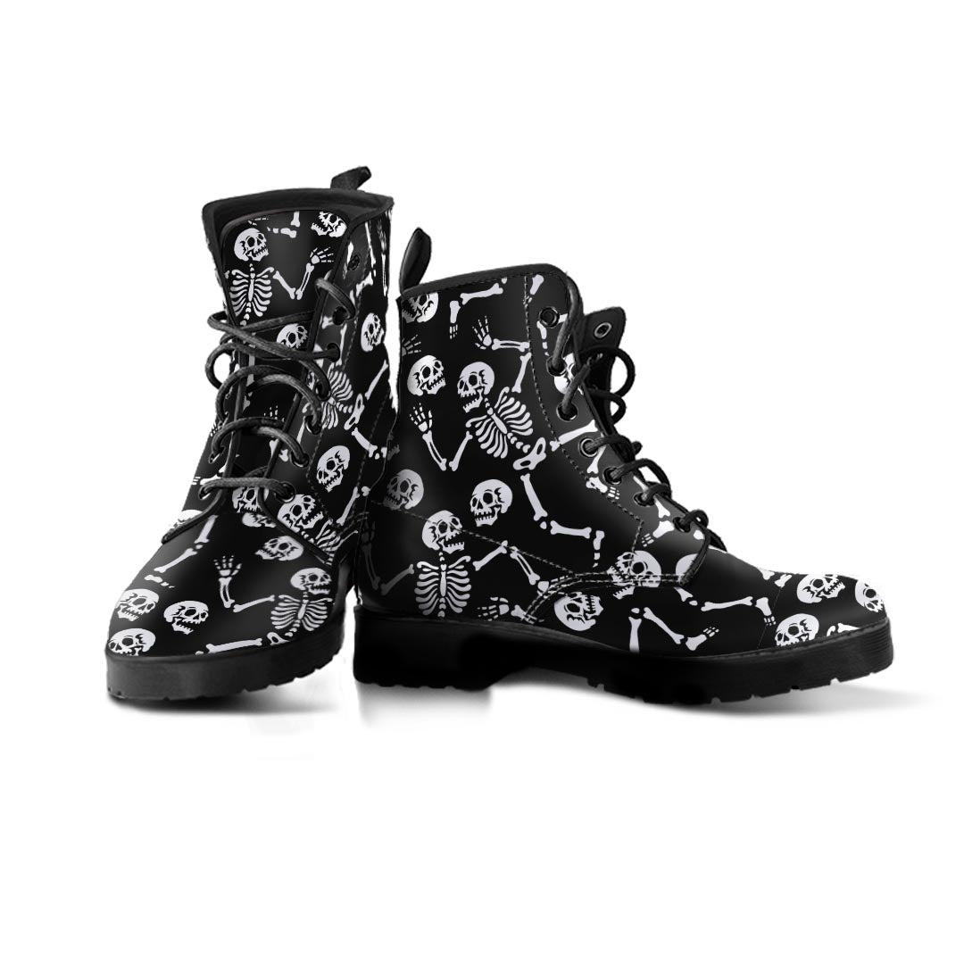 Skeleton Dancing Halloween Men's Boots-grizzshop