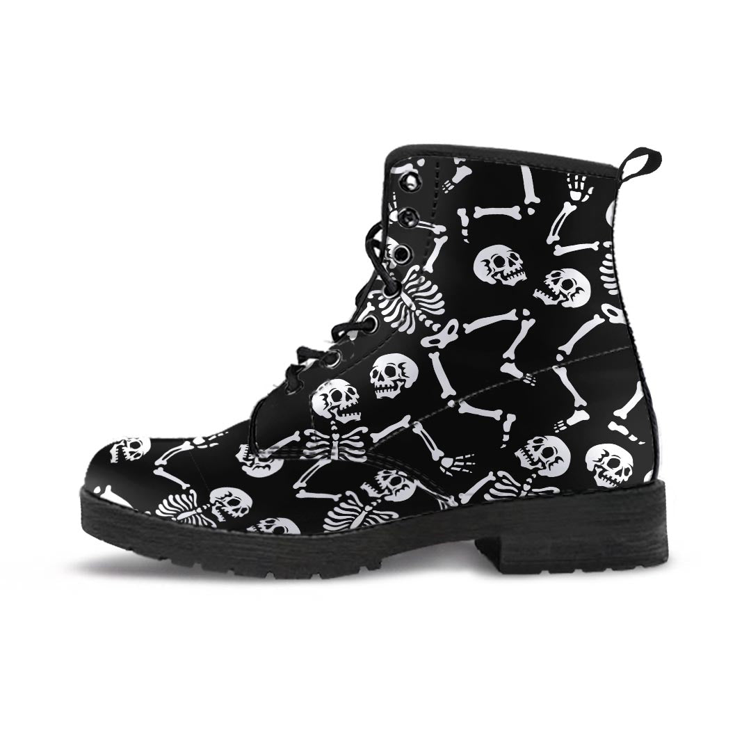 Skeleton Dancing Halloween Men's Boots-grizzshop