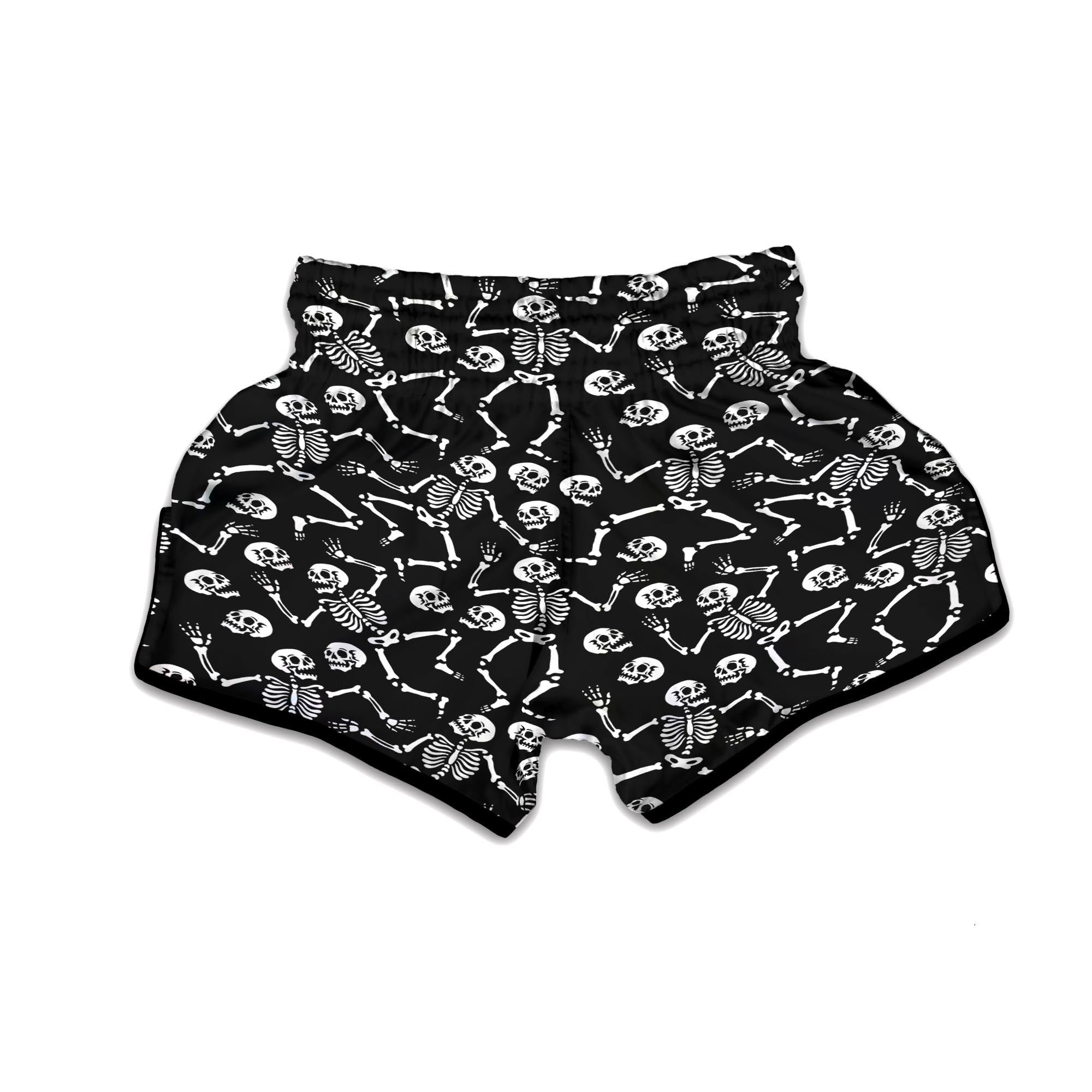 Skeleton Dancing Halloween Muay Thai Boxing Shorts-grizzshop