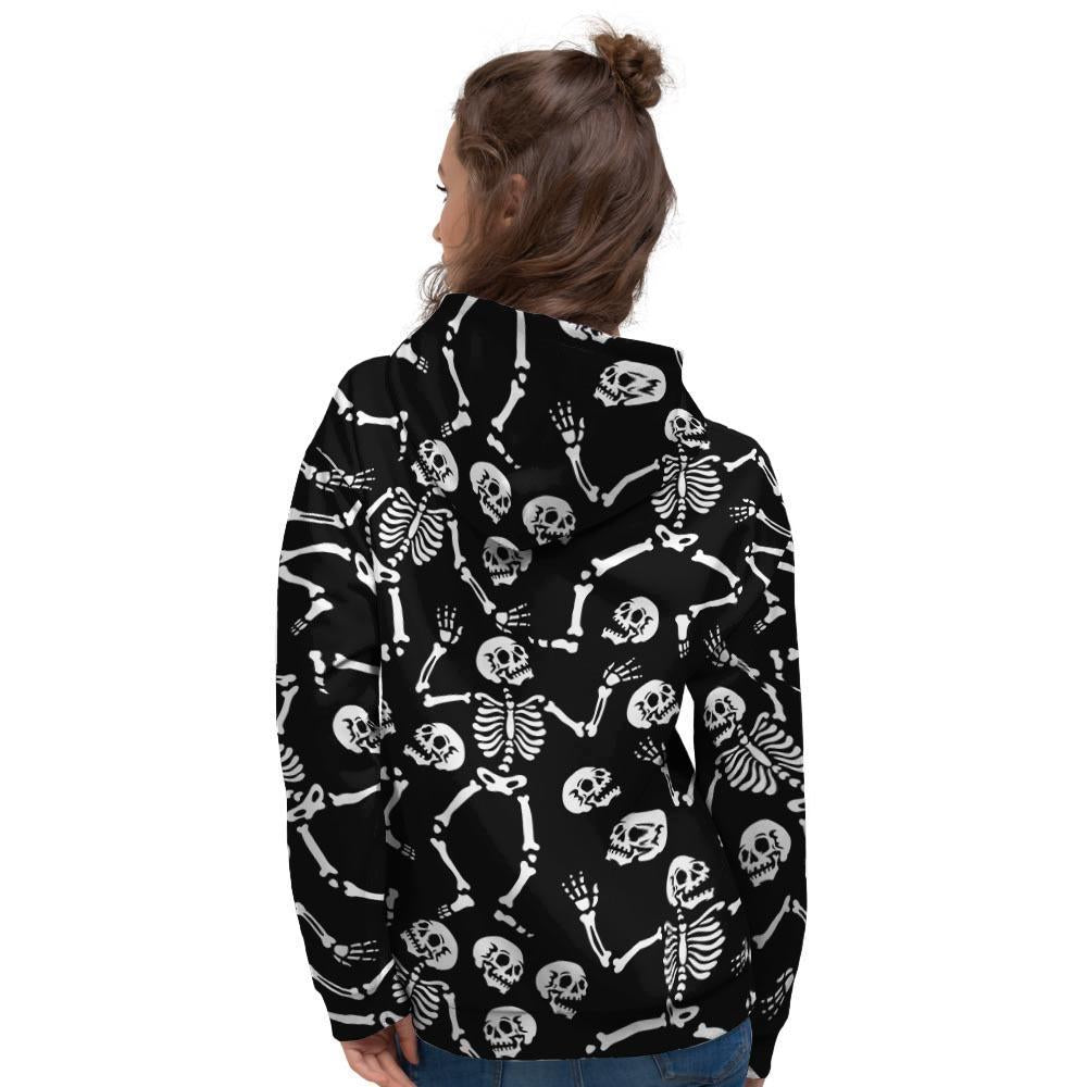 Skeleton Dancing Halloween Women's Hoodie-grizzshop