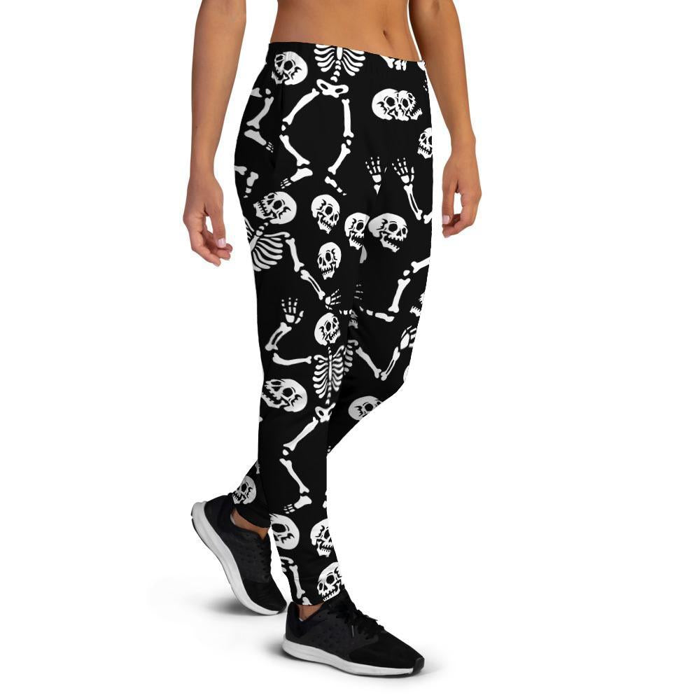 Skeleton Dancing Halloween Women's Joggers-grizzshop