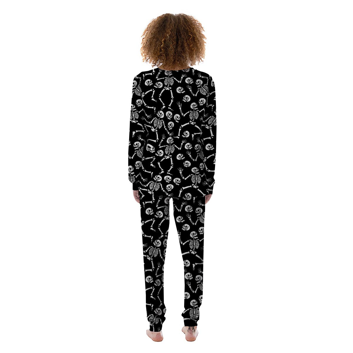 Skeleton Dancing Halloween Women's Pajamas-grizzshop