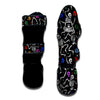 Skeleton Dancing Trippy Print Pattern Muay Thai Shin Guards-grizzshop