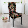 Skeleton Floral Rose Sugar Skull Girly Pattern Print Chair Cover-grizzshop