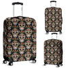 Skeleton Floral Rose Sugar Skull Girly Pattern Print Luggage Cover Protector-grizzshop