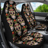 Load image into Gallery viewer, Skeleton Floral Rose Sugar Skull Girly Pattern Print Universal Fit Car Seat Cover-grizzshop