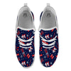 Skiing Equipment Print Pattern White Athletic Shoes-grizzshop