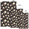 Skull Bacon Egg Pattern Print Floor Mat-grizzshop