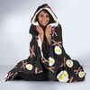 Skull Bacon Egg Pattern Print Hooded Blanket-grizzshop