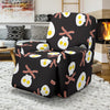 Skull Bacon Egg Pattern Print Recliner Cover-grizzshop