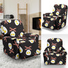 Skull Bacon Egg Pattern Print Recliner Cover-grizzshop