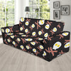 Skull Bacon Egg Pattern Print Sofa Covers-grizzshop