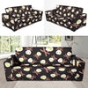 Skull Bacon Egg Pattern Print Sofa Covers-grizzshop