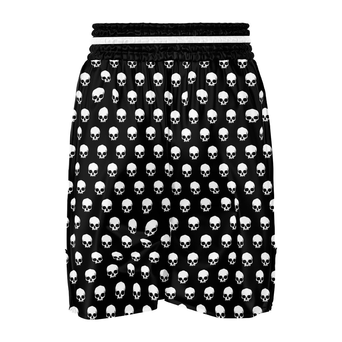 Skull Emo Print Pattern Boxing Shorts-grizzshop