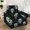 Skull Gothic Witch Armchair Cover-grizzshop