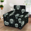 Skull Gothic Witch Armchair Cover-grizzshop