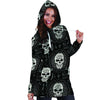 Skull Gothic Witch Hoodie Dress-grizzshop