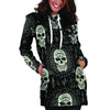 Skull Gothic Witch Hoodie Dress-grizzshop