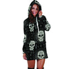 Skull Gothic Witch Hoodie Dress-grizzshop