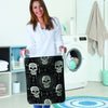 Skull Gothic Witch Laundry Basket-grizzshop