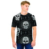 Skull Gothic Witch Men T Shirt-grizzshop